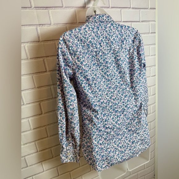 J.CREW women Classic Floral Print Button-Up Shirt/size XS - Picture 8 of 10